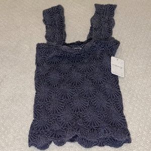 NWT Free People Love Letter Cami Black